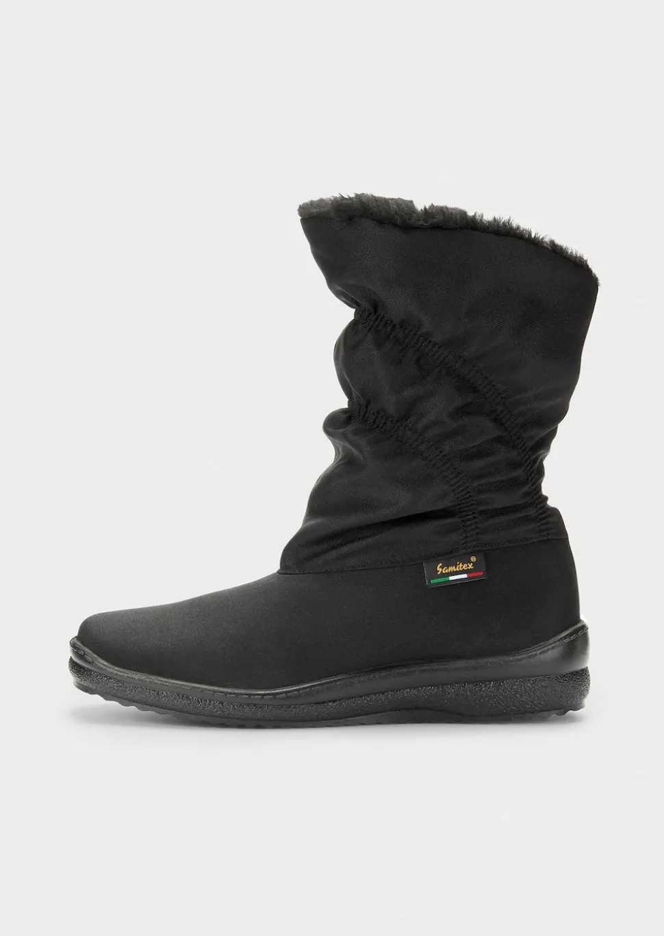 Gefütterte Winterstiefel mit Reißverschluss
