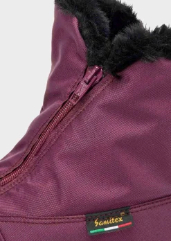 Gefütterte Winterstiefel mit Reißverschluss