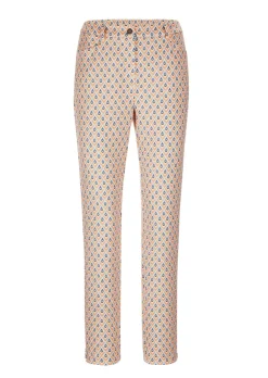 Gemusterte Hose LOUISA mit Formbund