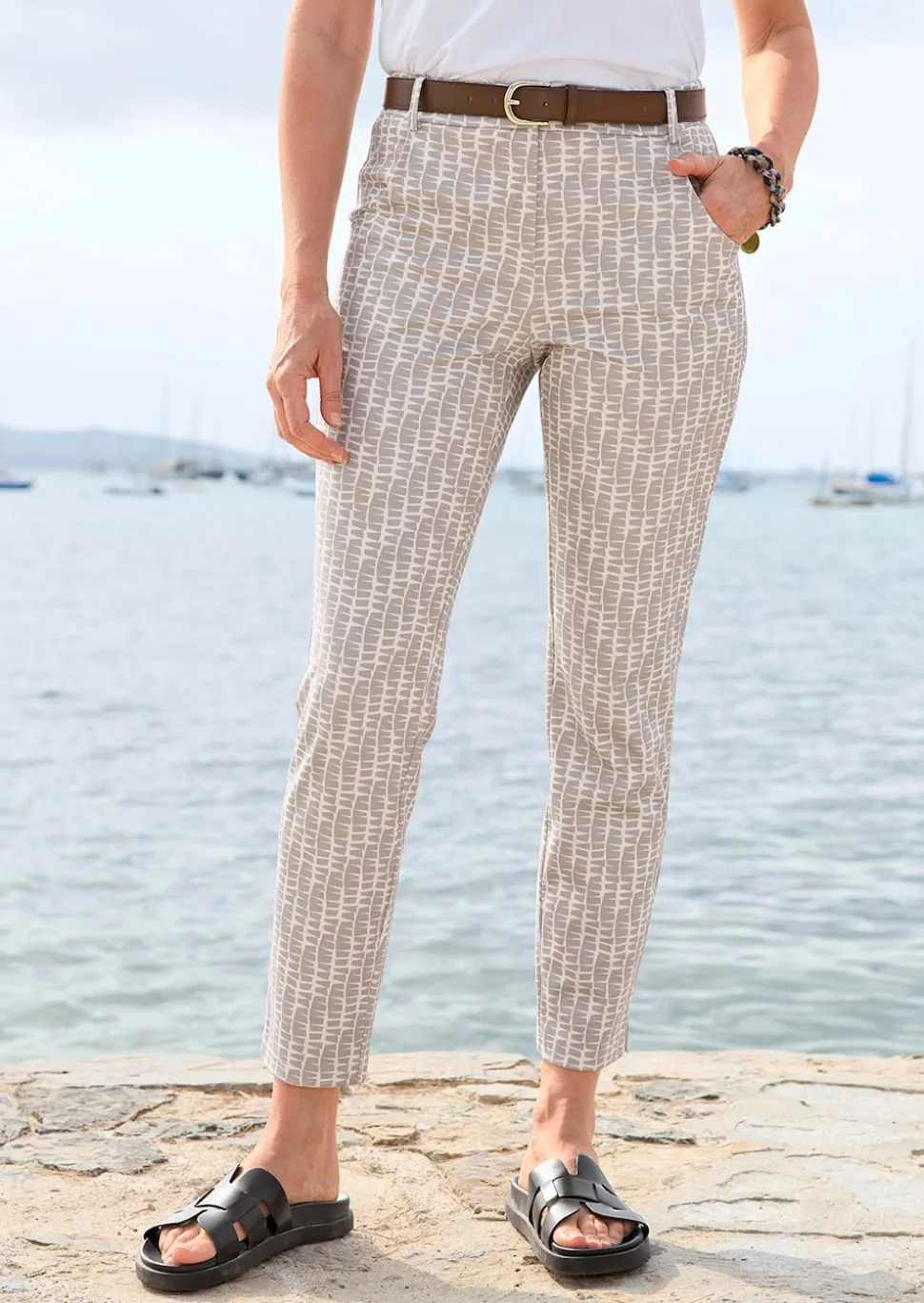 Gemusterte Jersey-Hose BELLA