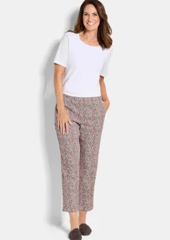 Gemusterte Schlupfhose LOUISA in Stretch-Qualität