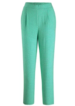 Gemusterte Schlupfhose SARA mit Minimalprint