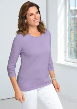 Gepflegter Ajour-Pullover mit femininen Durchbrüchen