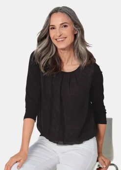 Gepflegtes Shirt in eleganter Blusen-Optik