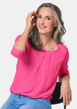 Gepflegtes Shirt in eleganter Blusen-Optik