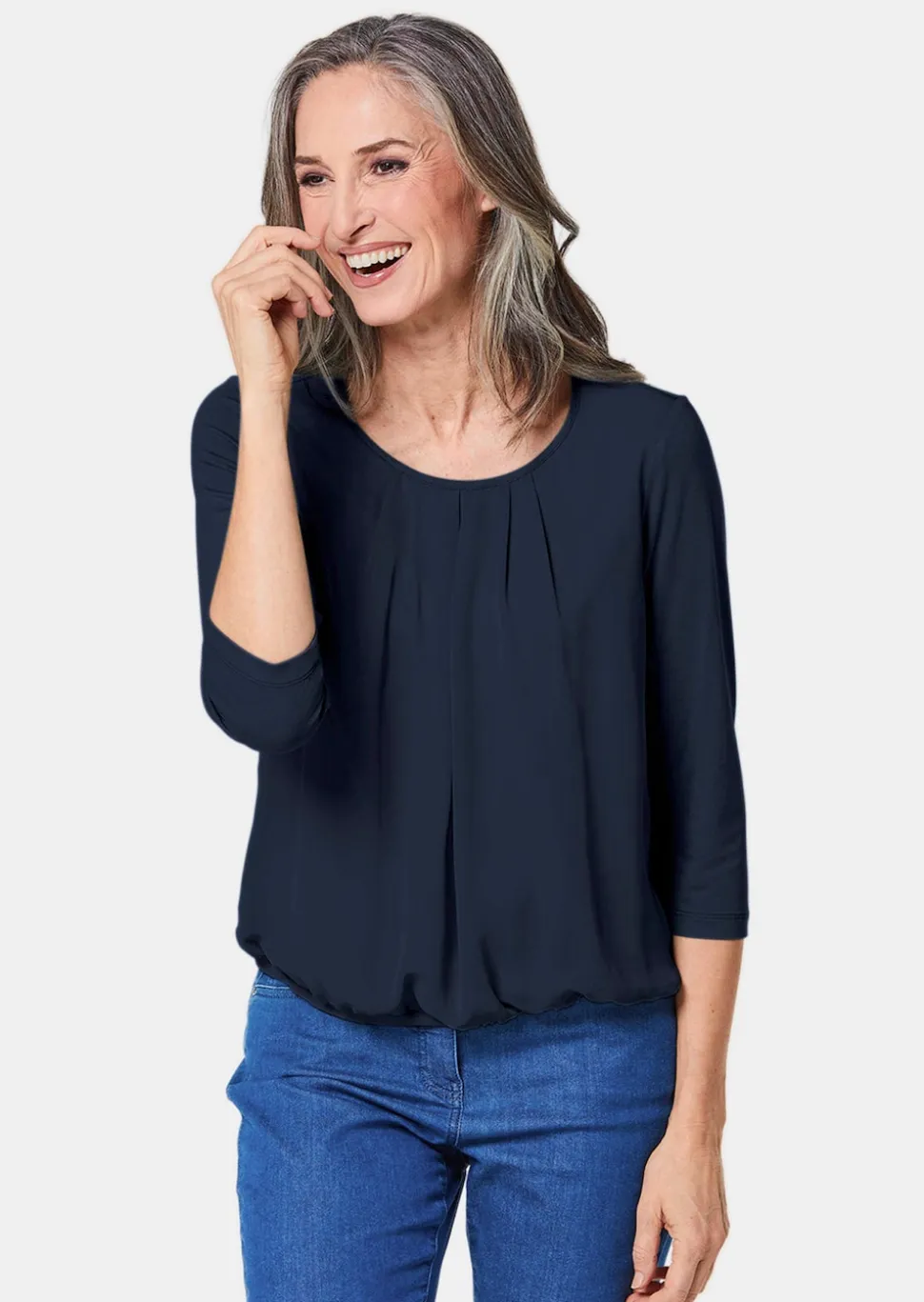 Gepflegtes Shirt in eleganter Blusen-Optik