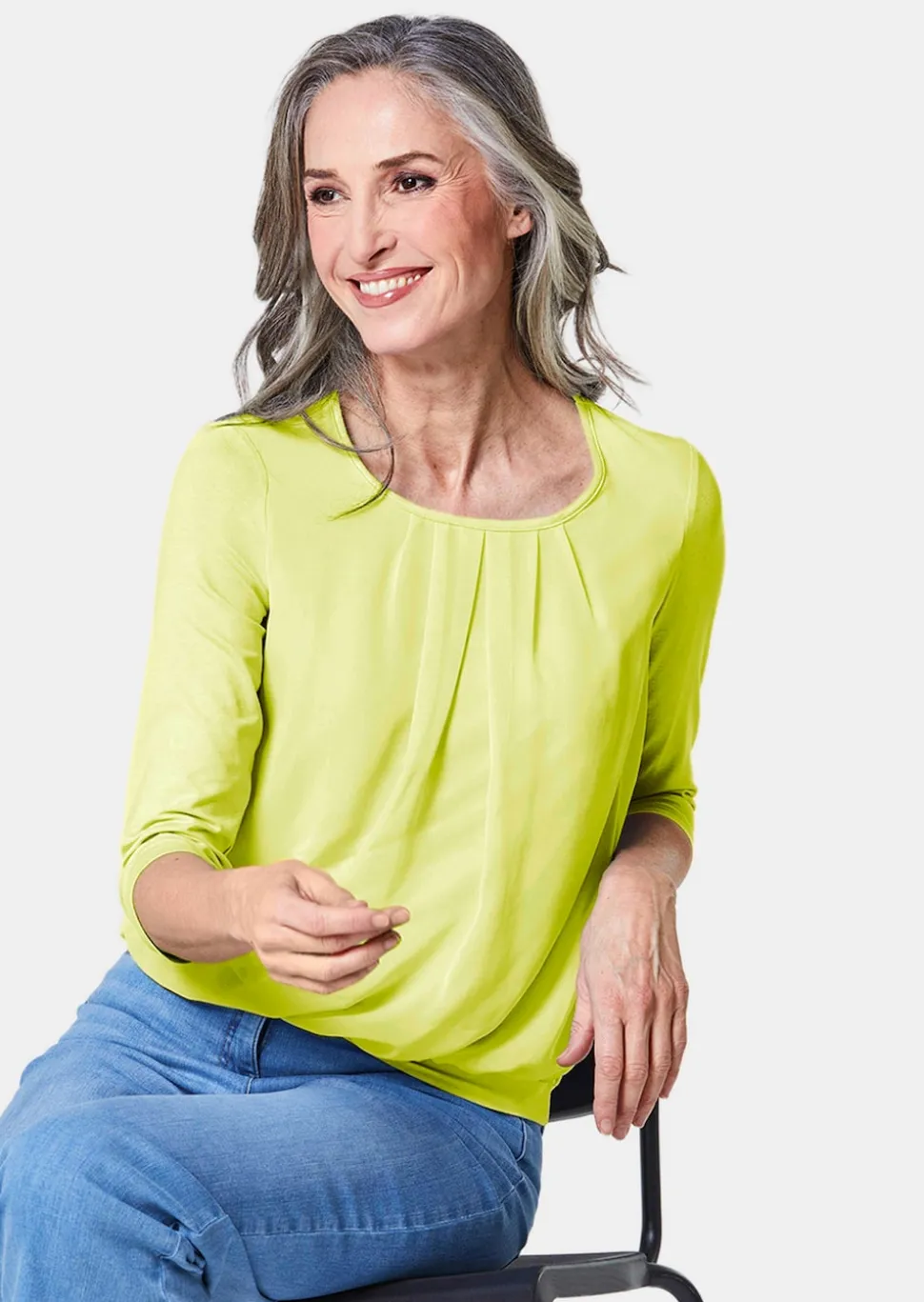Gepflegtes Shirt in eleganter Blusen-Optik