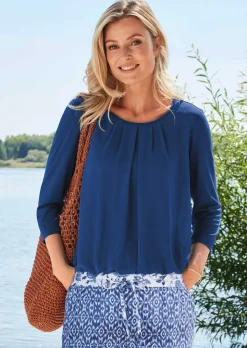Gepflegtes Shirt in eleganter Blusen-Optik