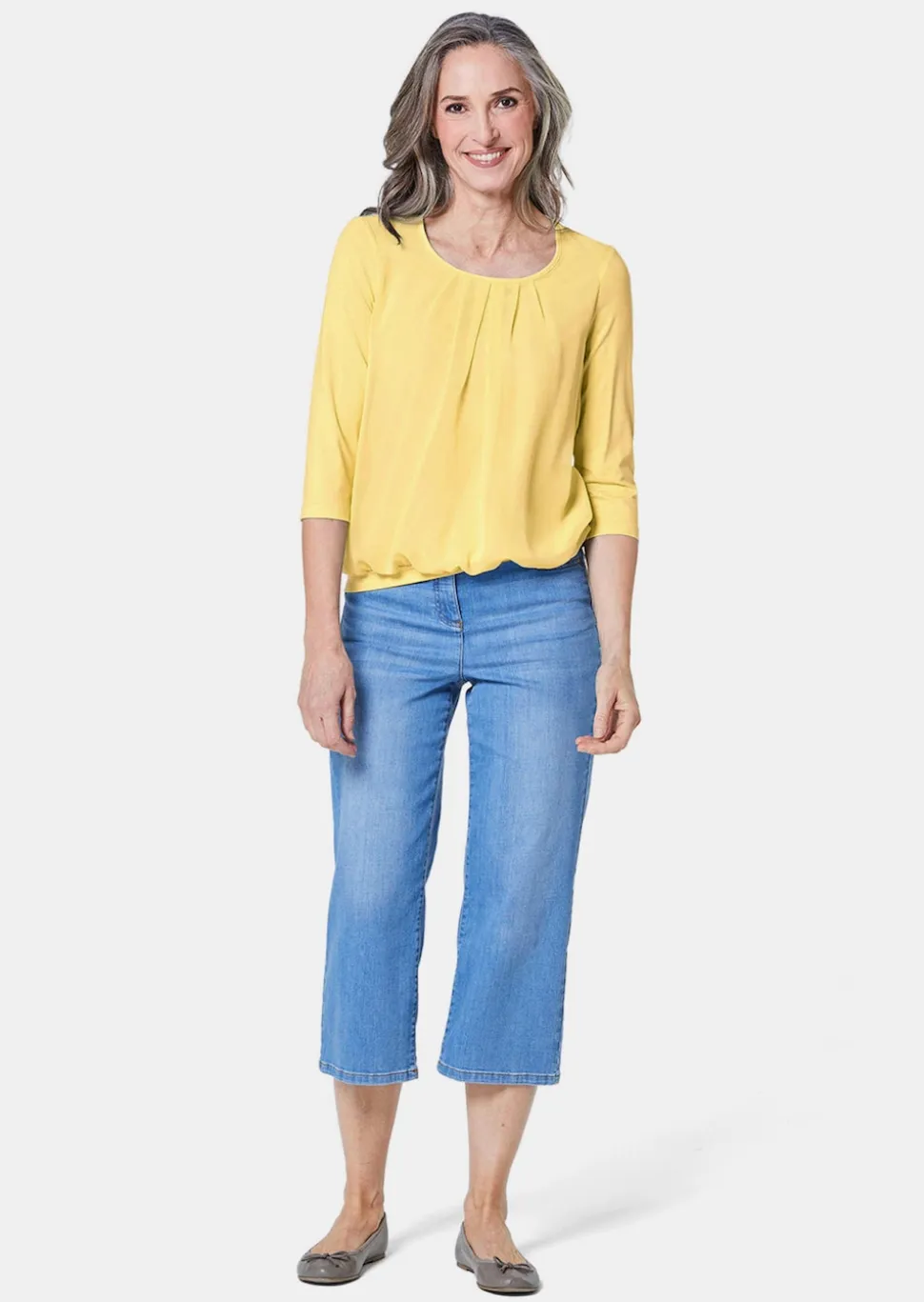 Gepflegtes Shirt in eleganter Blusen-Optik