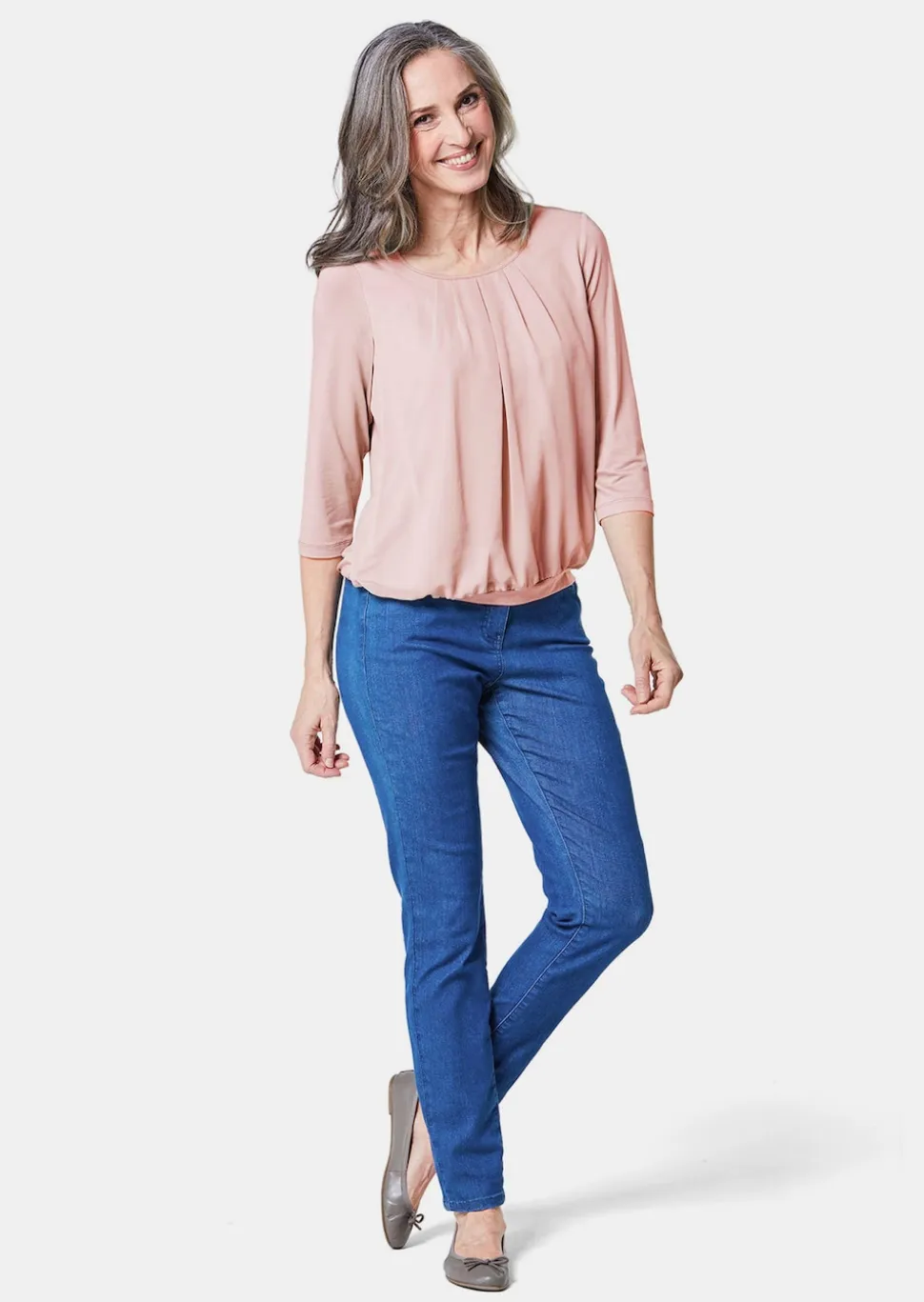 Gepflegtes Shirt in eleganter Blusen-Optik