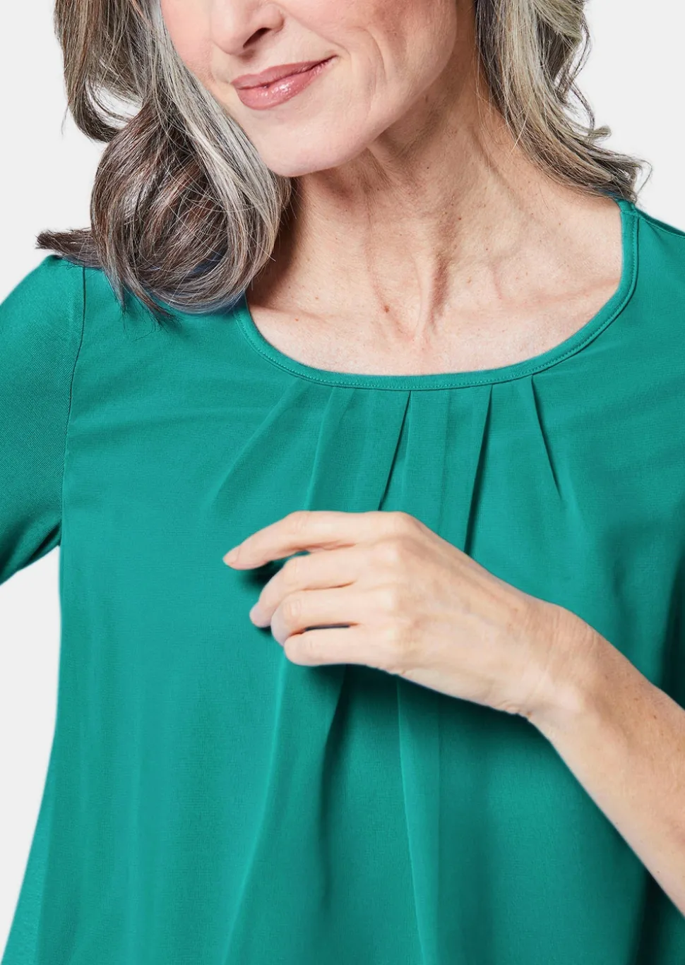Gepflegtes Shirt in eleganter Blusen-Optik