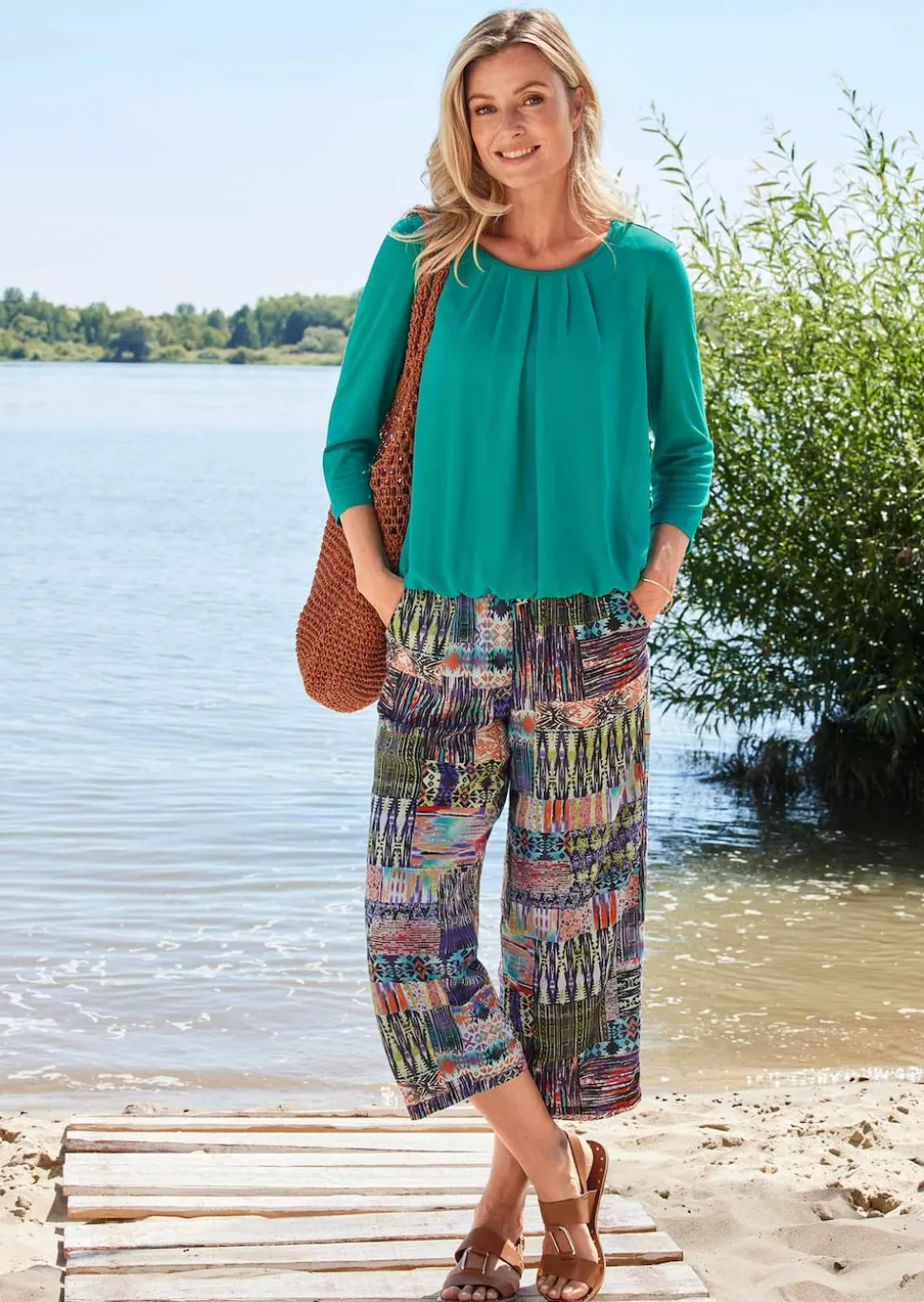 Gepflegtes Shirt in eleganter Blusen-Optik