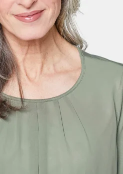 Gepflegtes Shirt in eleganter Blusen-Optik