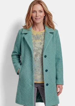 Gerader Mantel aus weichem Bouclé