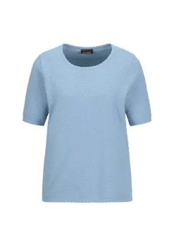 Halbarm-Pullover mit Pünktchenmuster