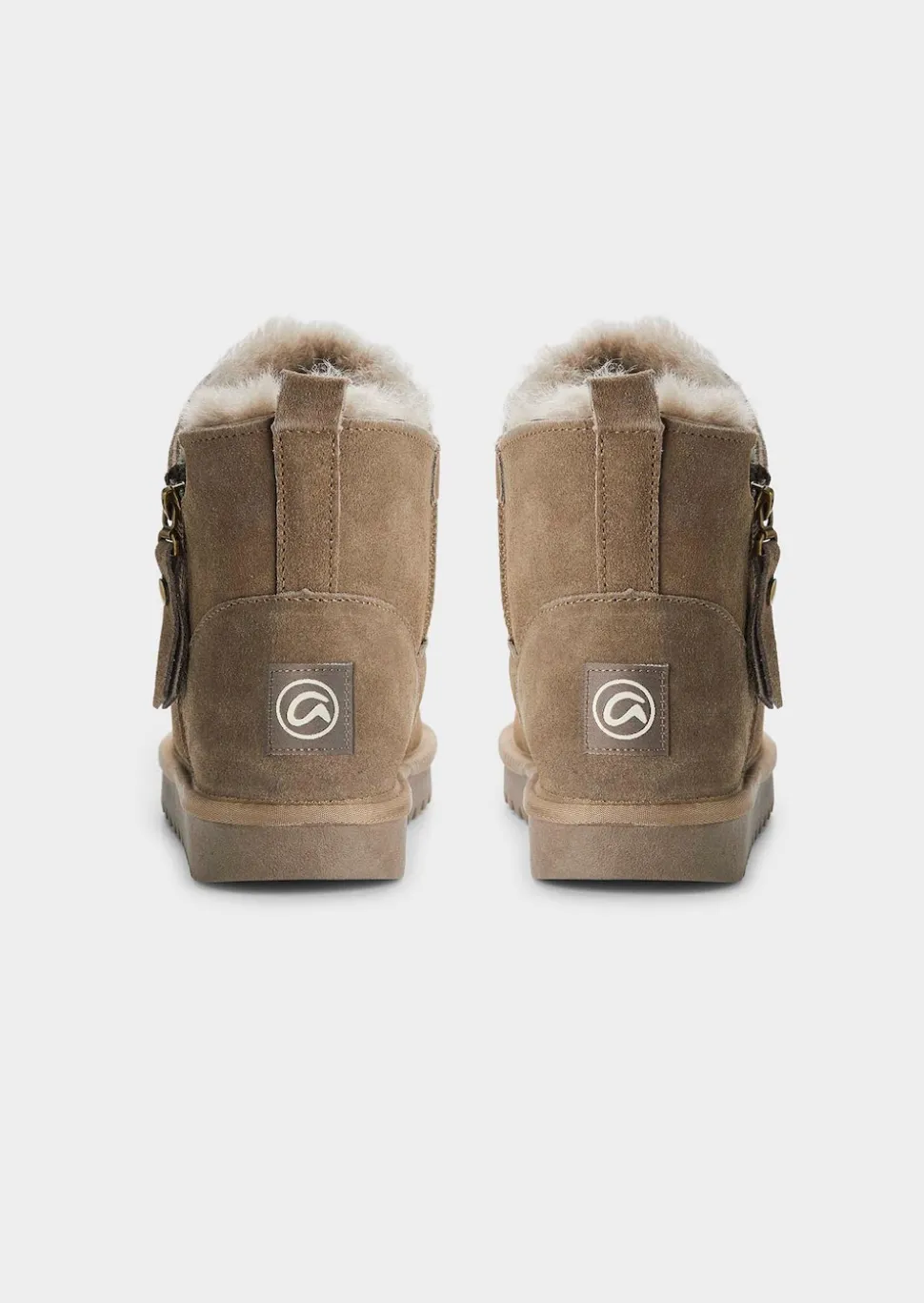 Halbstiefel mit Lammfell-Futter