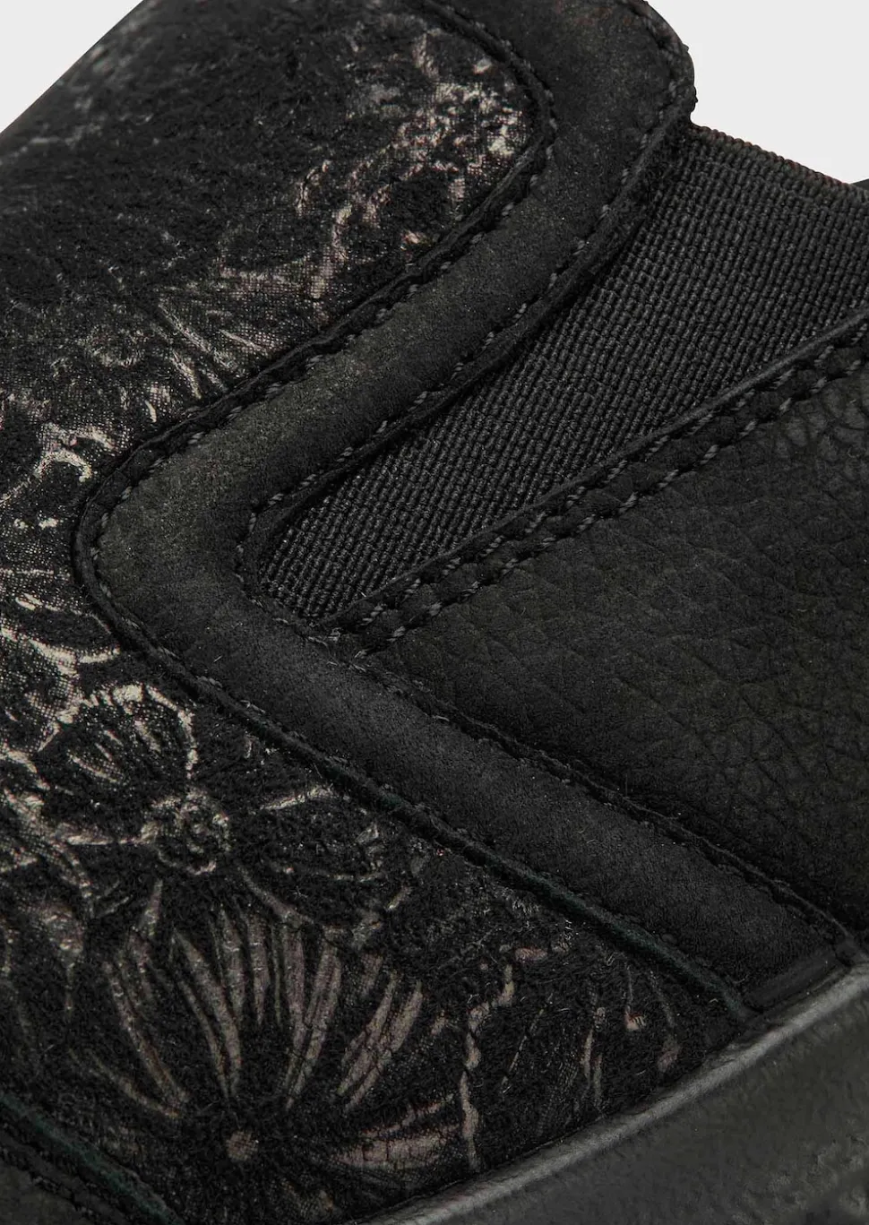 Hallux-Slipper mit schimmerndem Blumenmuster