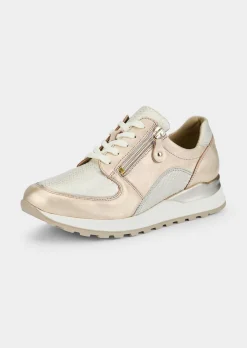 Hallux-Sneaker in Leder-Textil-Mix