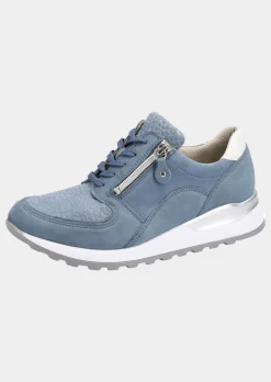 Hallux-Sneaker in Leder-Textil-Mix