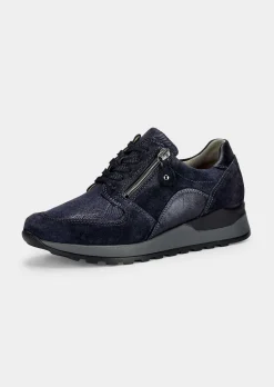 Hallux-Sneaker in Leder-Textil-Mix