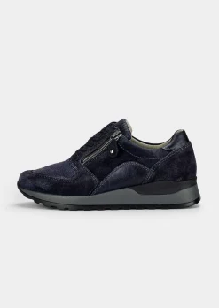 Hallux-Sneaker in Leder-Textil-Mix