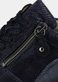 Hallux-Sneaker in Leder-Textil-Mix