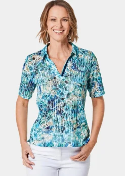 Hautangenehmes Druck-Poloshirt