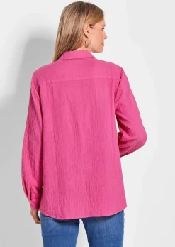 Hemdbluse aus Baumwoll-Musselin