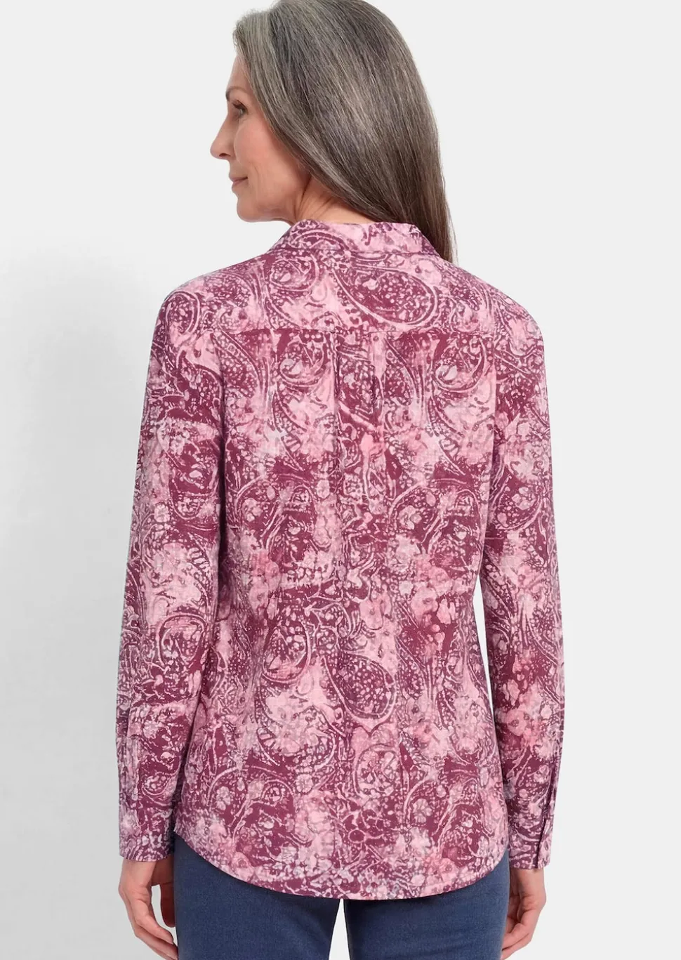 Hemdbluse aus reiner Baumwolle