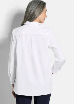 Hemdbluse aus reiner Baumwolle