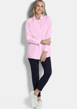 Hemdbluse aus reiner Baumwolle