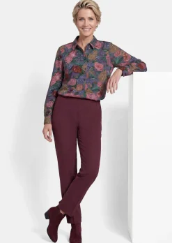 Hemdbluse mit Blumenmuster