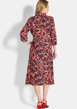 Hemdblusenkleid aus reiner Viskose