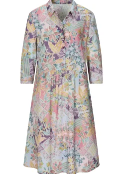 Hemdblusenkleid aus reiner Viskose