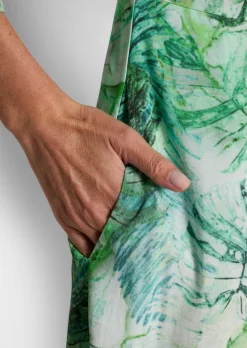 Hemdblusenkleid in Midi-Länge
