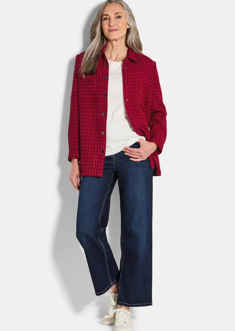 Hemdjacke aus Bouclé