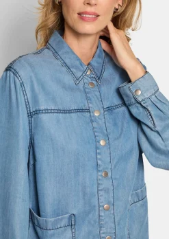 Hemdjacke im Denim-Look