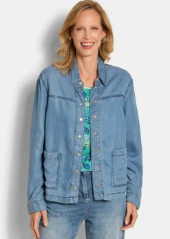 Hemdjacke im Denim-Look
