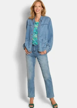 Hemdjacke im Denim-Look