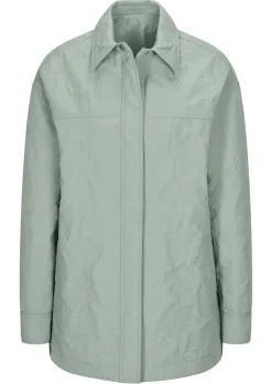 Hemdjacke mit geprägtem Blumenmuster