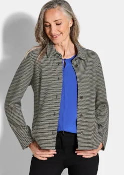 Hemdjacke mit Pepita-Muster