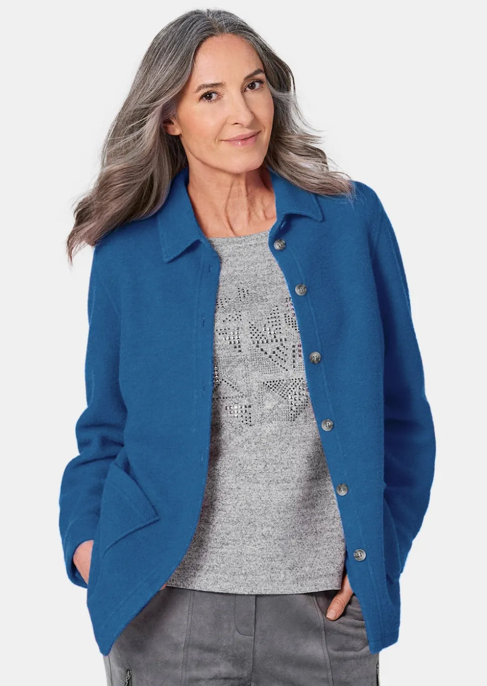 Hemdjacke mit Steg