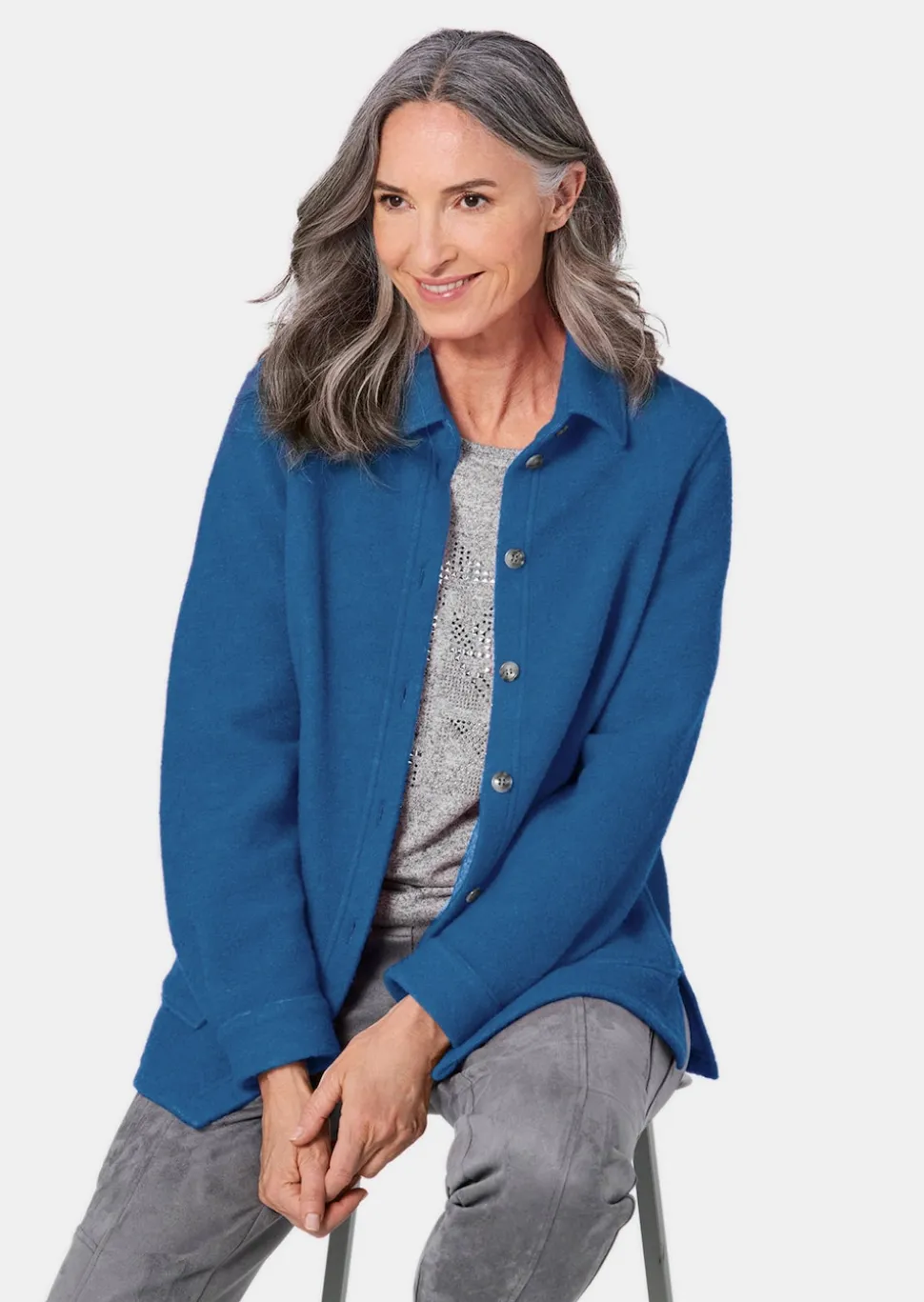 Hemdjacke mit Steg