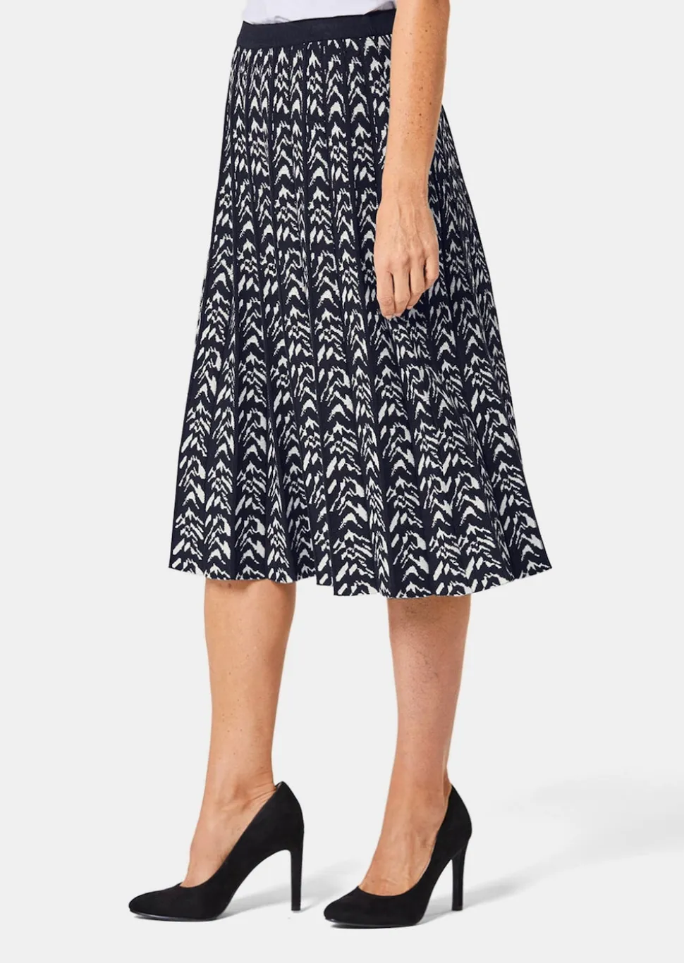 Hochwertiger Jacquard-Strickrock