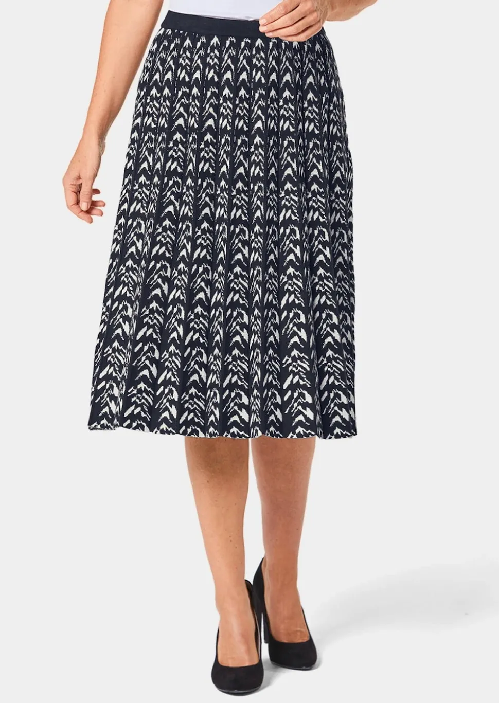 Hochwertiger Jacquard-Strickrock