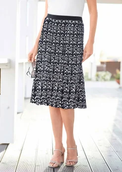 Hochwertiger Jacquard-Strickrock