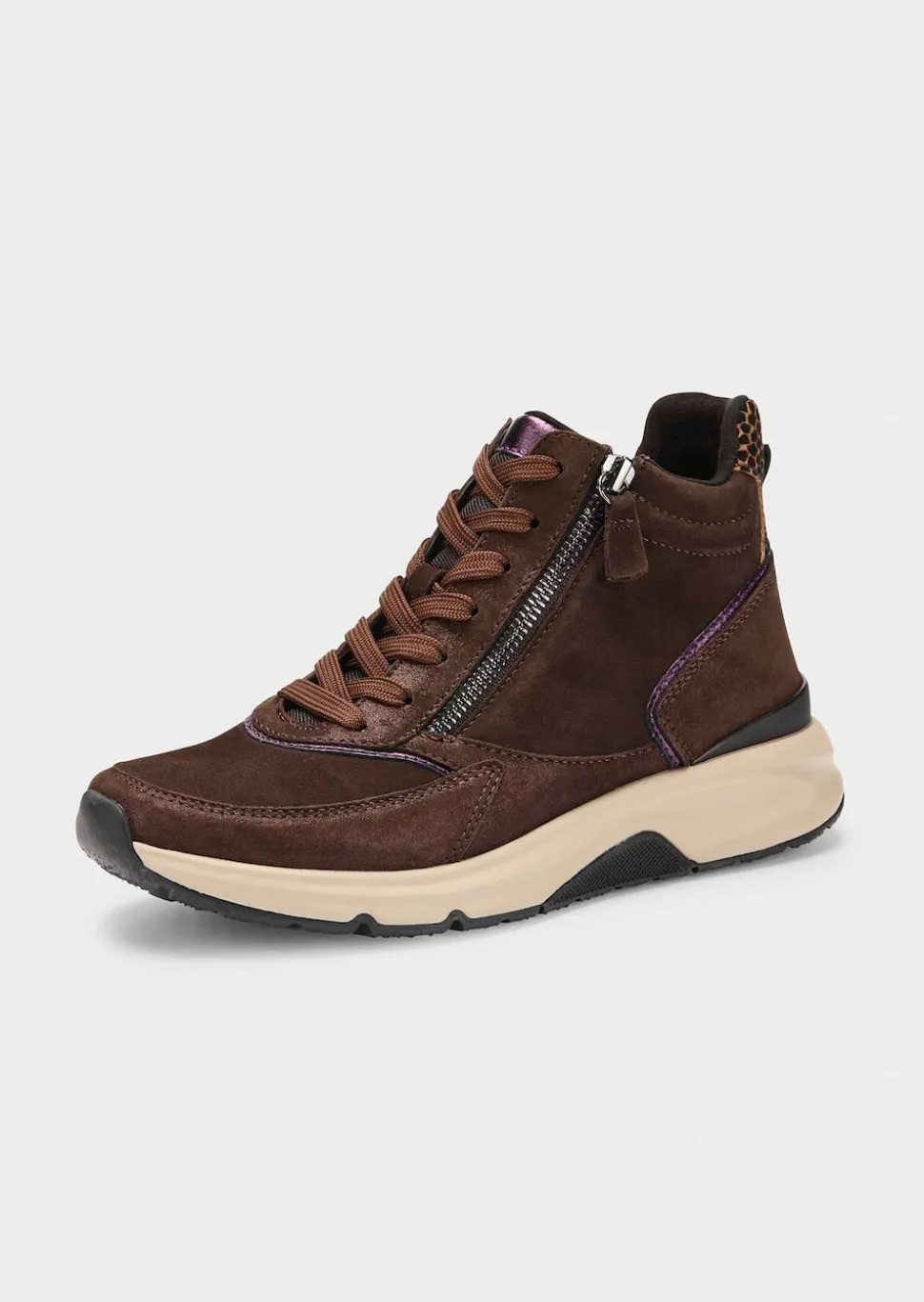 Hohe Sneaker mit Reißverschluss