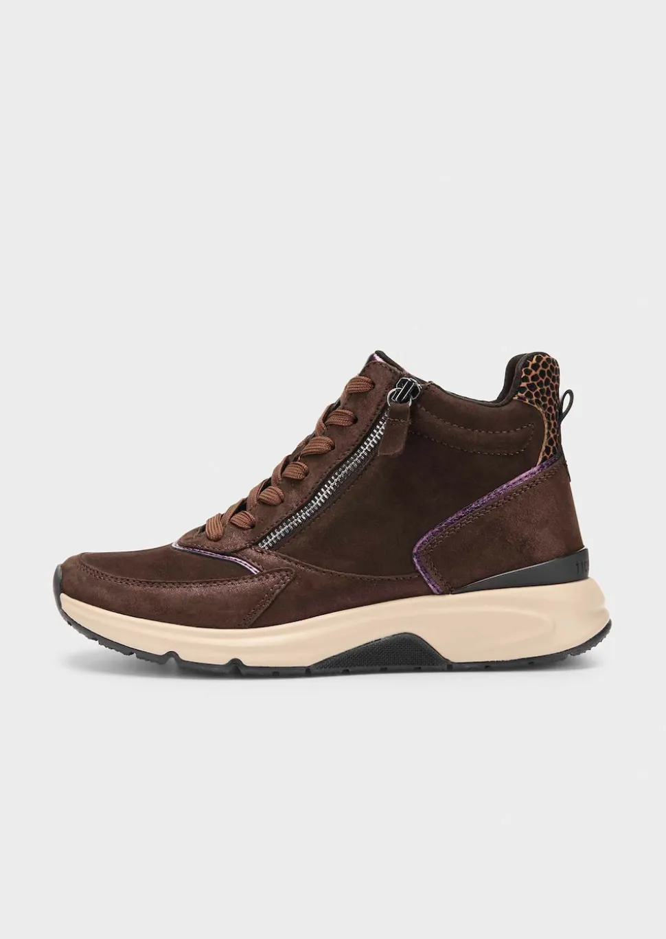 Hohe Sneaker mit Reißverschluss