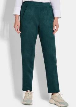 Hose LOUISA in Veloursleder-Optik