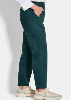 Hose LOUISA in Veloursleder-Optik